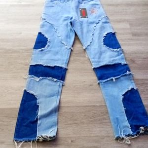 Skyblue & Jeanblue wide leg boot cut jeans